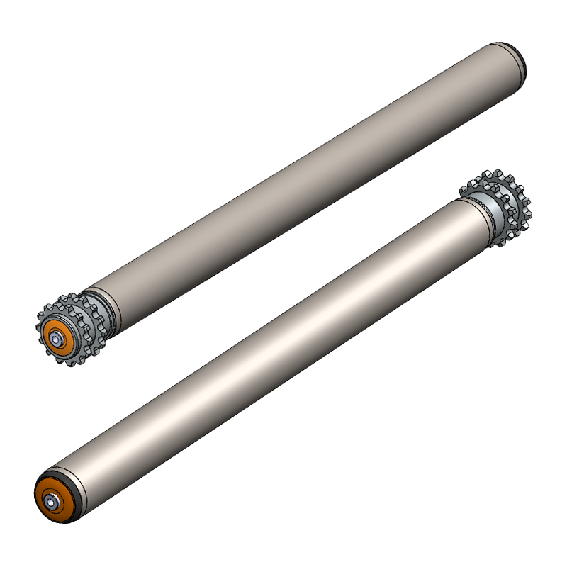 3421 Serisi Çift Sıra Dişli Tahrikli Konveyör Rulosu / Driven Conveyor Roller Series