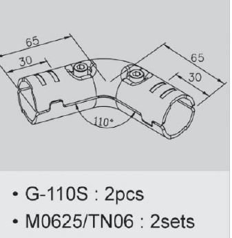 GA-110S 90° CORNER CONNECTION