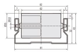 GP8037B 80'lik GALVANİZ PROFİLLİ RAY