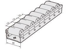 GP8037B 80'lik GALVANİZ PROFİLLİ RAY