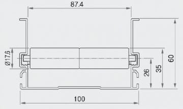 GPR1021BFS 100' ALUMINUM PROFILE RAIL