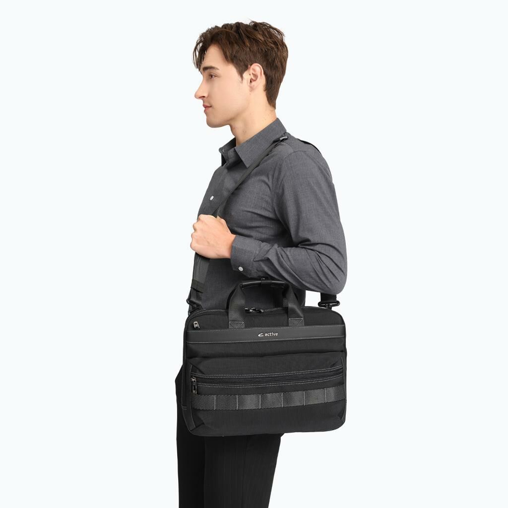 C-Active Erkek Evrak ve Laptop Çantası Oxford Kumaş 8740 Gri