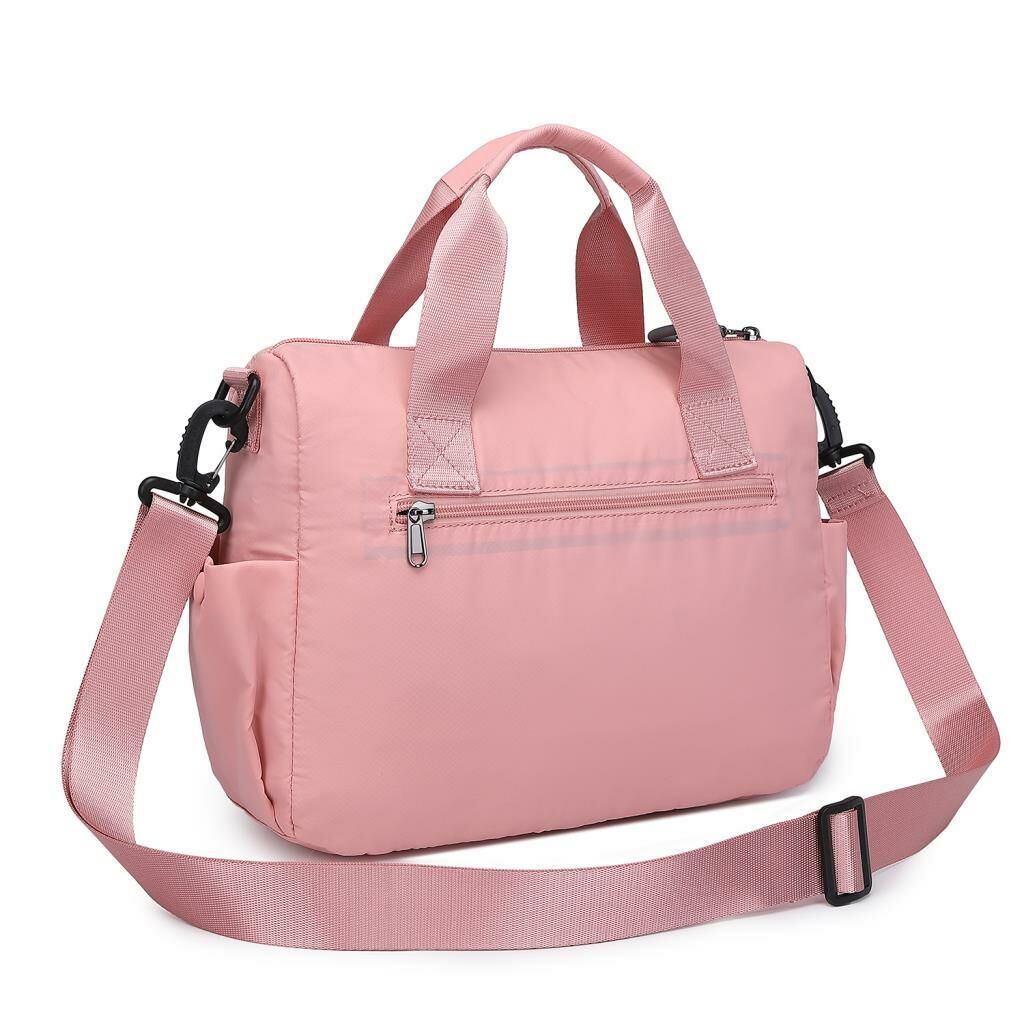 Smart Bags Ekstra Hafif Kumaş Kadın Postacı Çantası 3141 Pudra