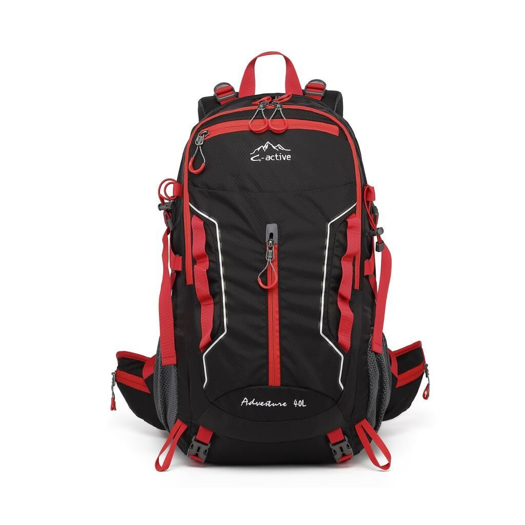 C-Active 40 Litre Kamp Seyahat Outdoor Dağcı Sırt Çantası 8696 Siyah