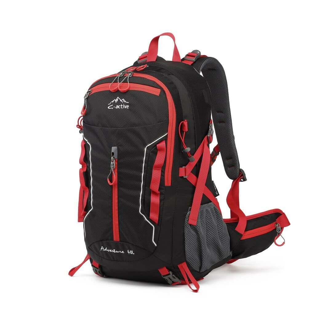 C-Active 40 Litre Kamp Seyahat Outdoor Dağcı Sırt Çantası 8696 Siyah