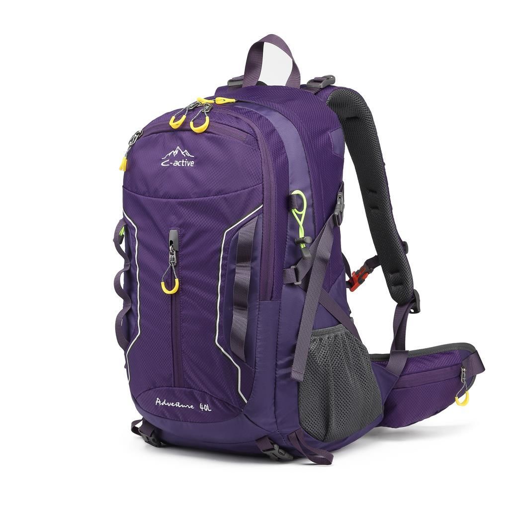C-Active 40 Litre Kamp Seyahat Outdoor Dağcı Sırt Çantası 8696 Mor