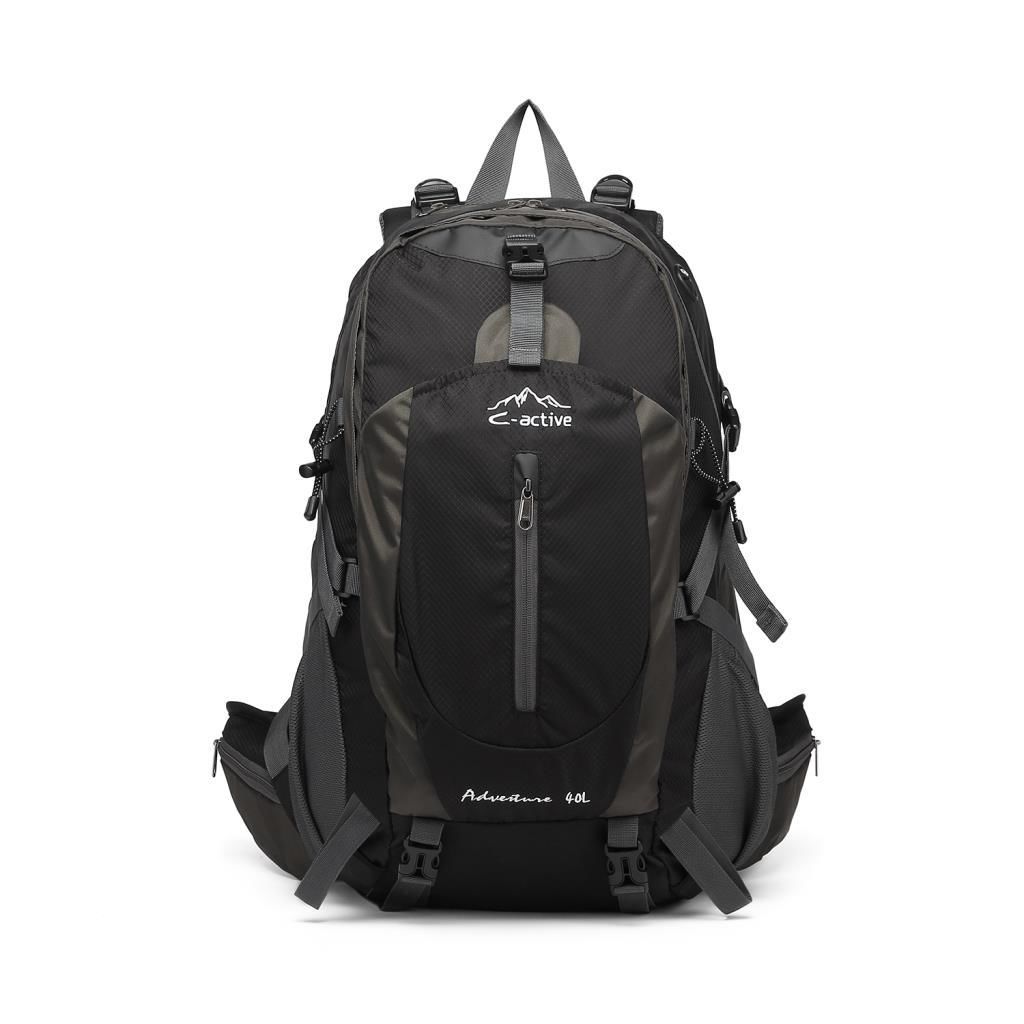 C-Active 40 Litre Kamp Seyahat Outdoor Dağcı Sırt Çantası 8695 Siyah