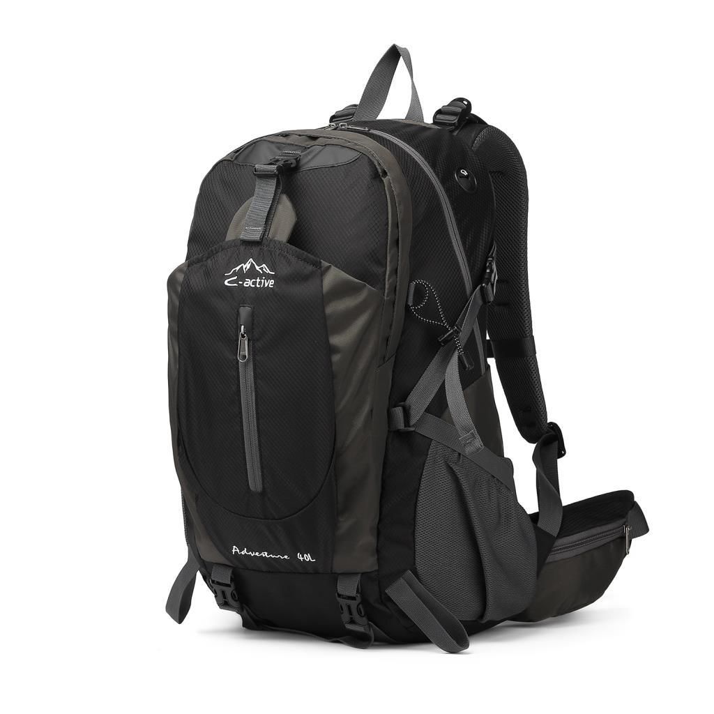 C-Active 40 Litre Kamp Seyahat Outdoor Dağcı Sırt Çantası 8695 Siyah