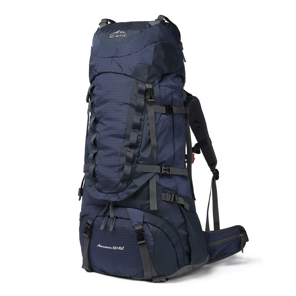 C-Active 75 Litre Kamp Seyahat Outdoor Dağcı Sırt Çantası 8698 Lacivert
