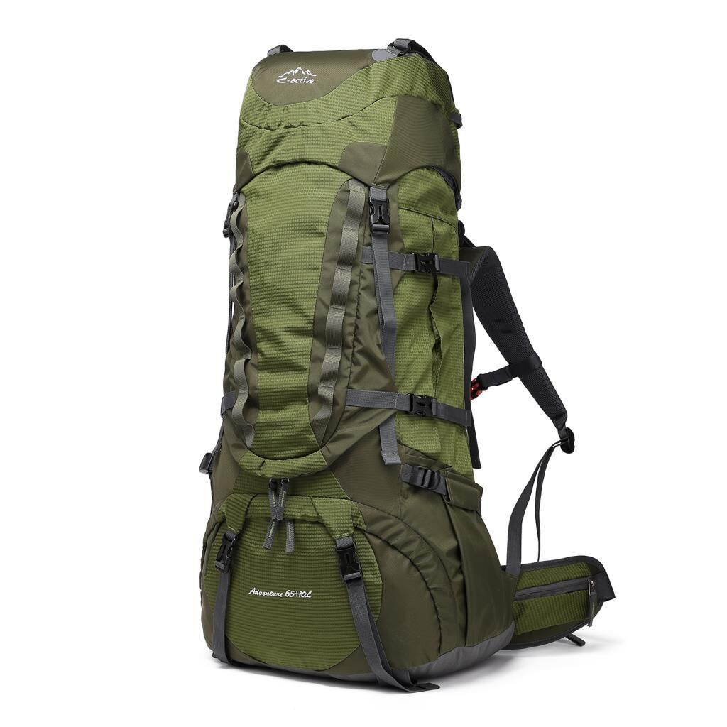 C-Active 75 Litre Kamp Seyahat Outdoor Dağcı Sırt Çantası 8698 Yeşil
