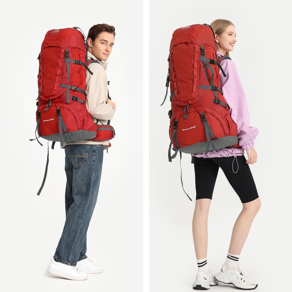 C-Active 75 Litre Kamp Seyahat Outdoor Dağcı Sırt Çantası 8698 Yeşil