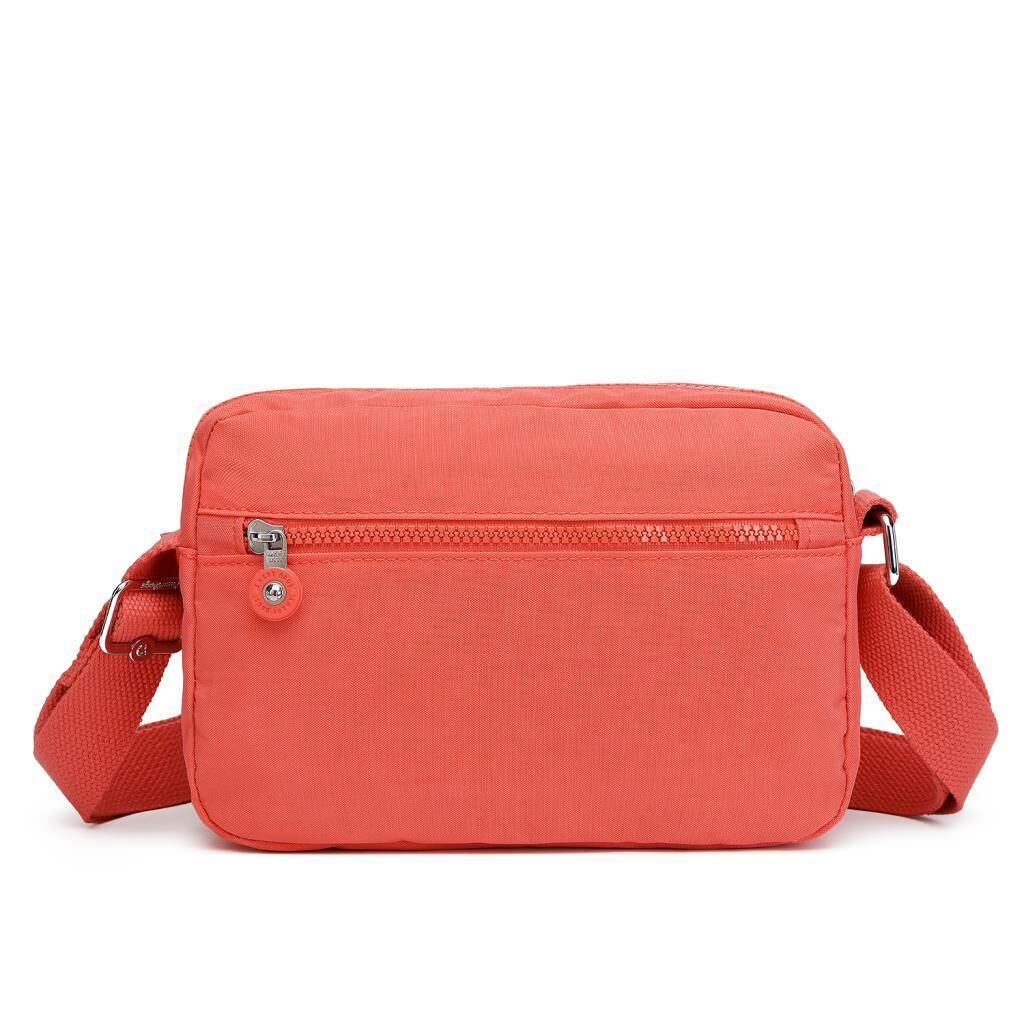 Smart Bags Postacı Kadın Çantası Krinkıl Kumaş 3166 Nar