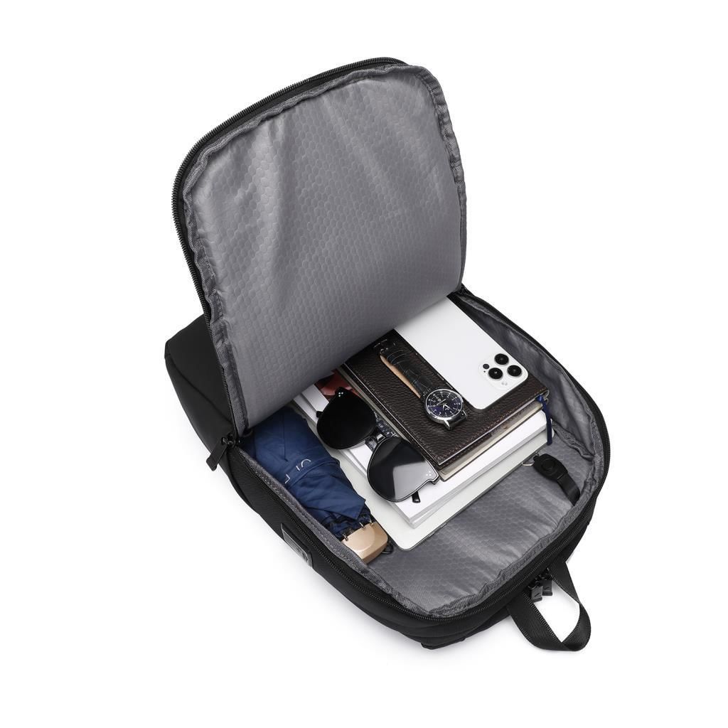 C-Active Laptop Gözlü Business Sırt Çantası Oxford Kumaş 8680 Siyah
