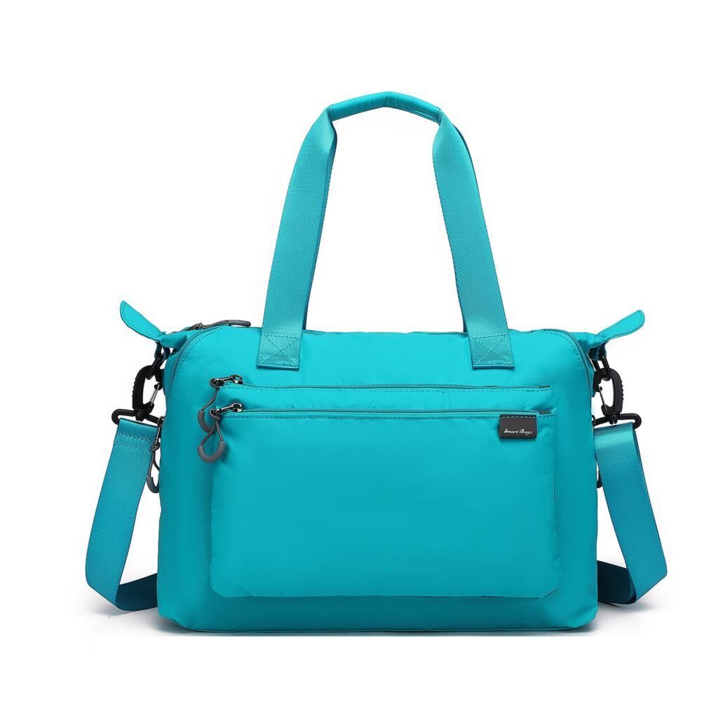Smart Bags Ekstra Hafif Kumaş Kadın Omuz Çantası 3139 Turkuaz