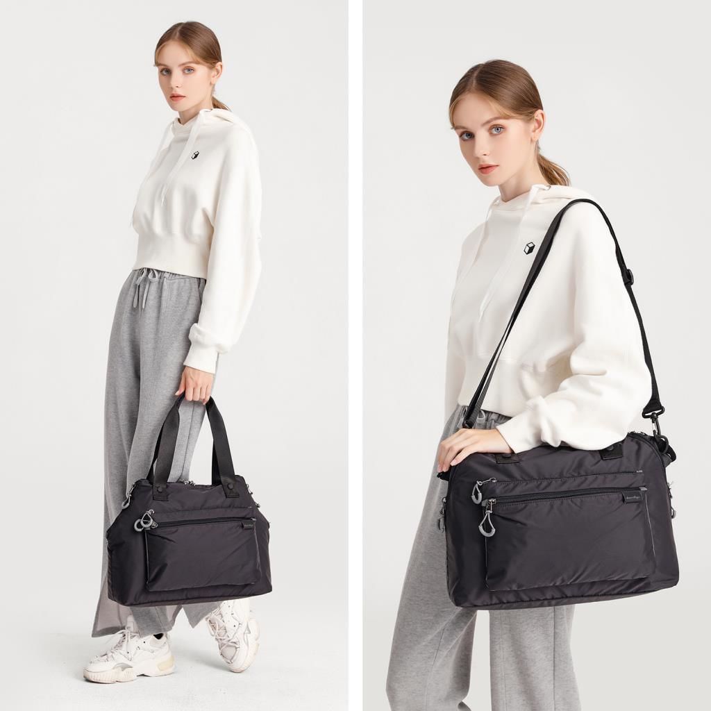 Smart Bags Ekstra Hafif Kumaş Kadın Omuz Çantası 3139 J.Mavi