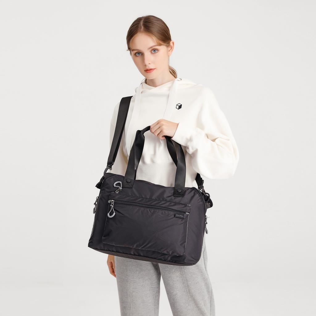 Smart Bags Ekstra Hafif Kumaş Kadın Omuz Çantası 3139 J.Mavi