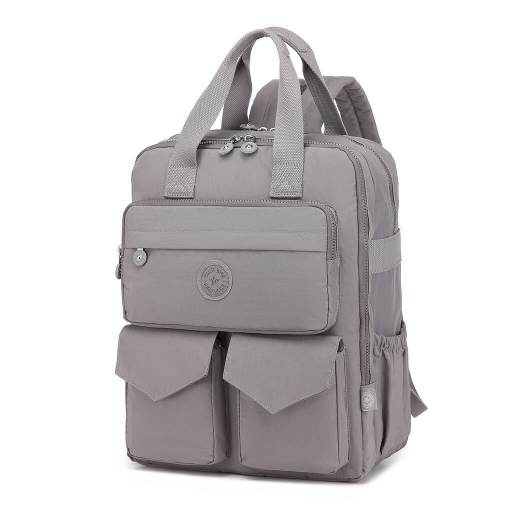 Büyük Boy Krinkıl Kumaş Sırt Çantası Smart Bags 1175 110 Taba