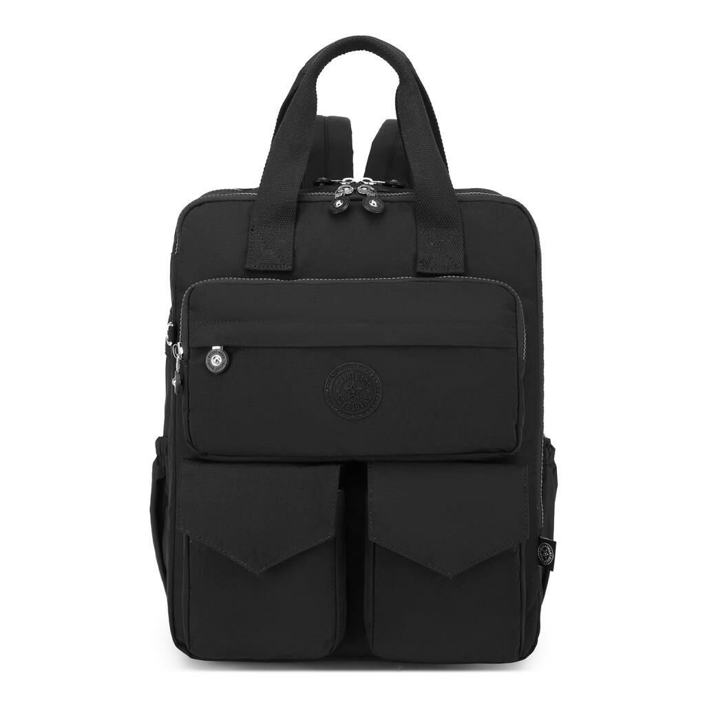 Büyük Boy Krinkıl Kumaş Sırt Çantası Smart Bags 1175 110 Taba