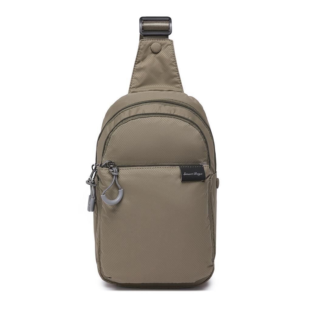 Smart Bags Ekstra Hafif Uniseks Bodybag Omuz Çantası 3145 Kahve