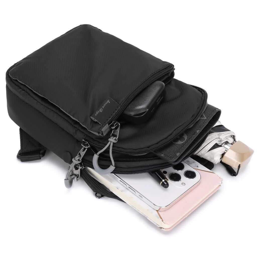 Smart Bags Ekstra Hafif Uniseks Bodybag Omuz Çantası 3145 Kahve