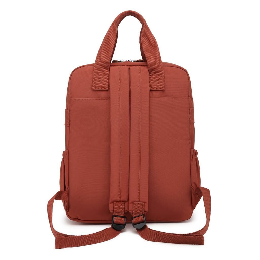 Büyük Boy Krinkıl Kumaş Sırt Çantası Smart Bags 1175 Kiremit