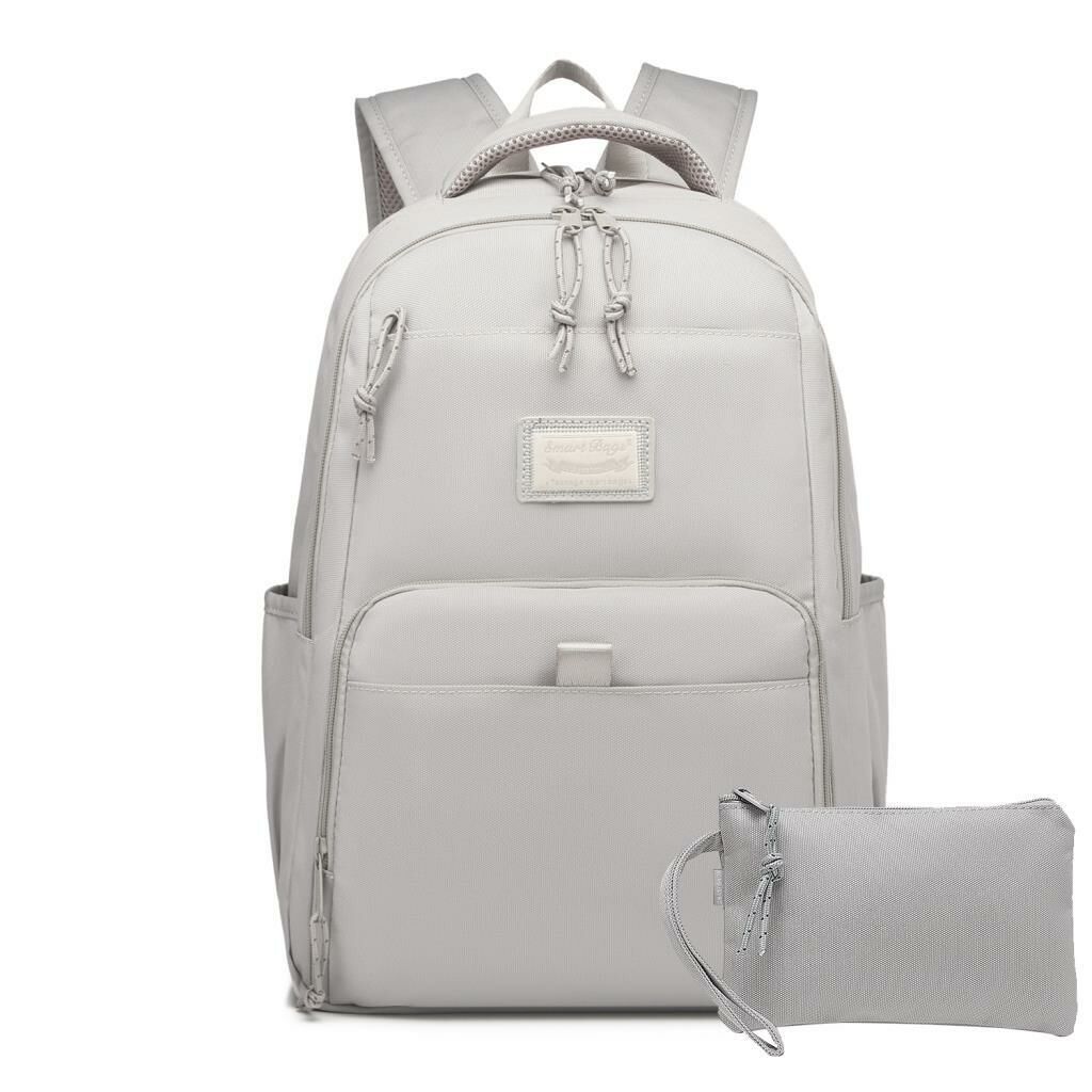 Smart Bags Sırt Çantası Okul Boyu Kalem Kutusu Hediyeli 3159 A.Gri