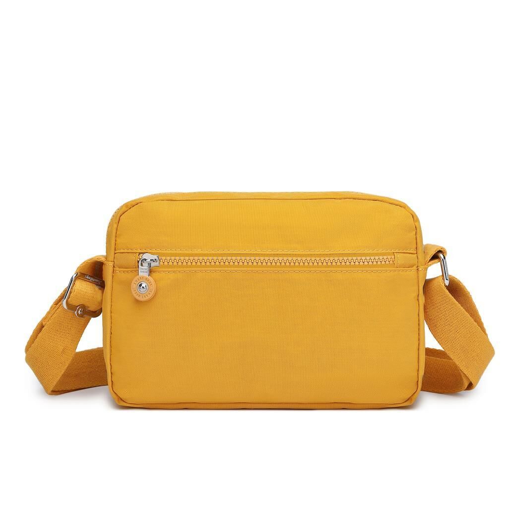 Smart Bags Postacı Kadın Çantası Krinkıl Kumaş 3166 Hardal