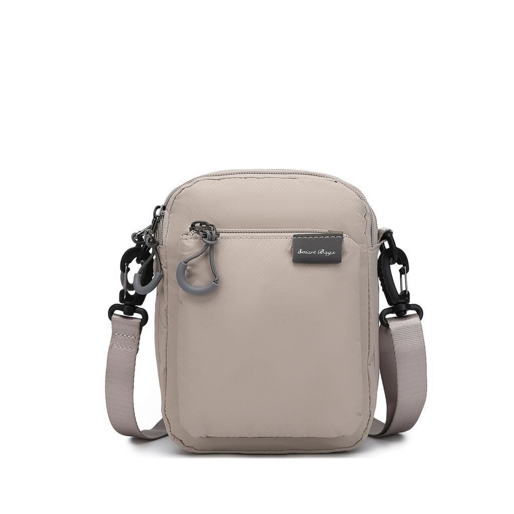 Smart Bags Mini Boy Ekstra Hafif Uniseks Postacı Çantası 3147 Bej