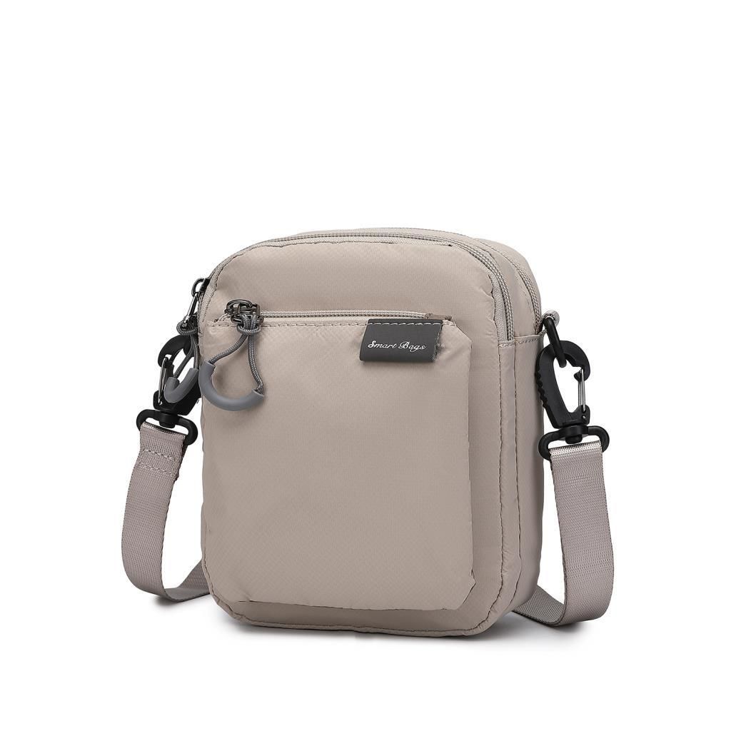 Smart Bags Mini Boy Ekstra Hafif Uniseks Postacı Çantası 3147 Bej
