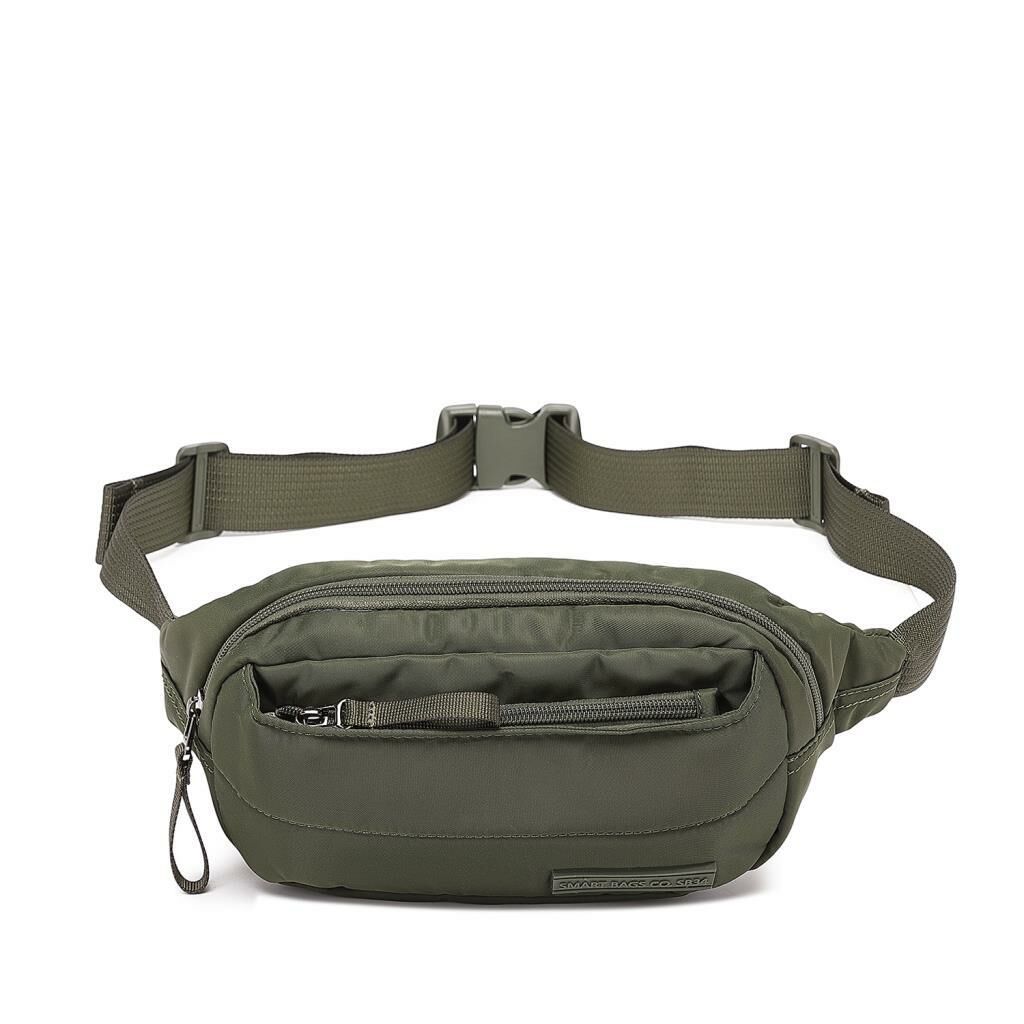 Smart Bags Yumuşak Kumaş Uniseks Bodybag Bel Çantası 8721 K.Yeşil
