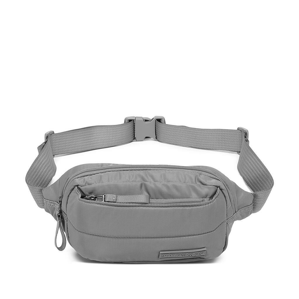 Smart Bags Yumuşak Kumaş Uniseks Bodybag Bel Çantası 8721 Gri