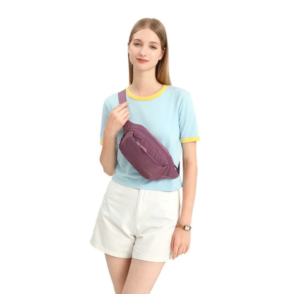 Smart Bags Yumuşak Kumaş Uniseks Bodybag Bel Çantası 8721 Lila