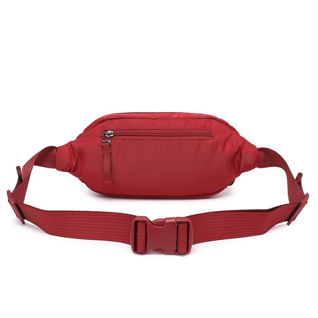 Smart Bags Yumuşak Kumaş Uniseks Bodybag Bel Çantası 8721 Vişne