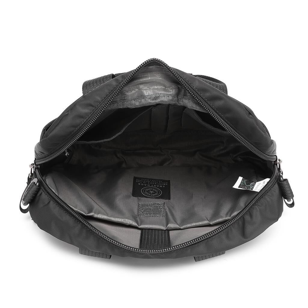 Smart Bags Yumuşak Kumaş Uniseks Evrak ve Laptop Çantası 8724 Siyah