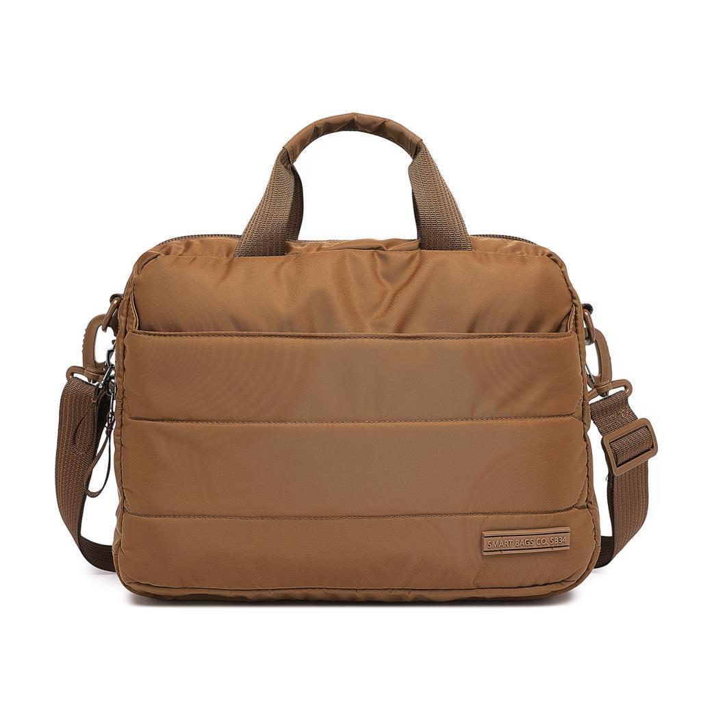 Smart Bags Yumuşak Kumaş Uniseks Evrak ve Laptop Çantası 8724 Camel