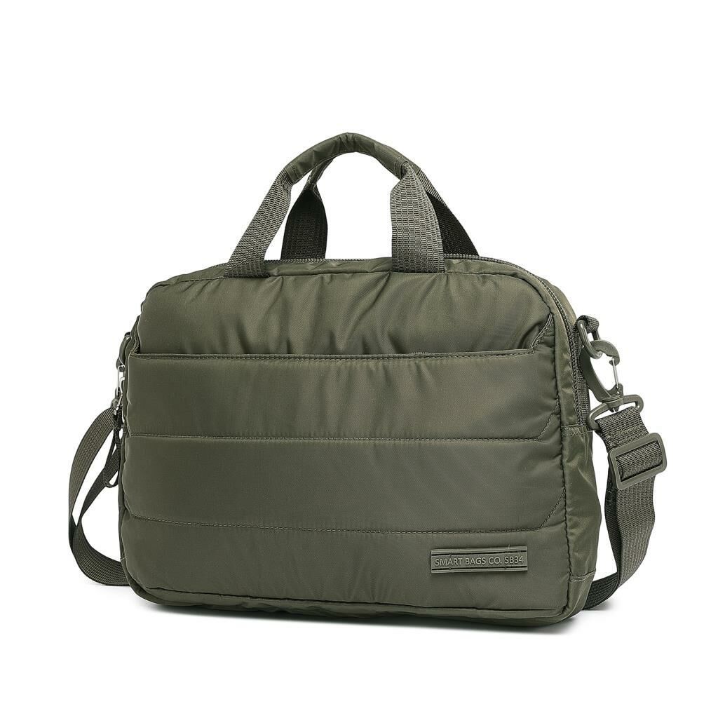 Smart Bags Yumuşak Kumaş Uniseks Evrak ve Laptop Çantası 8724 K.Yeşil