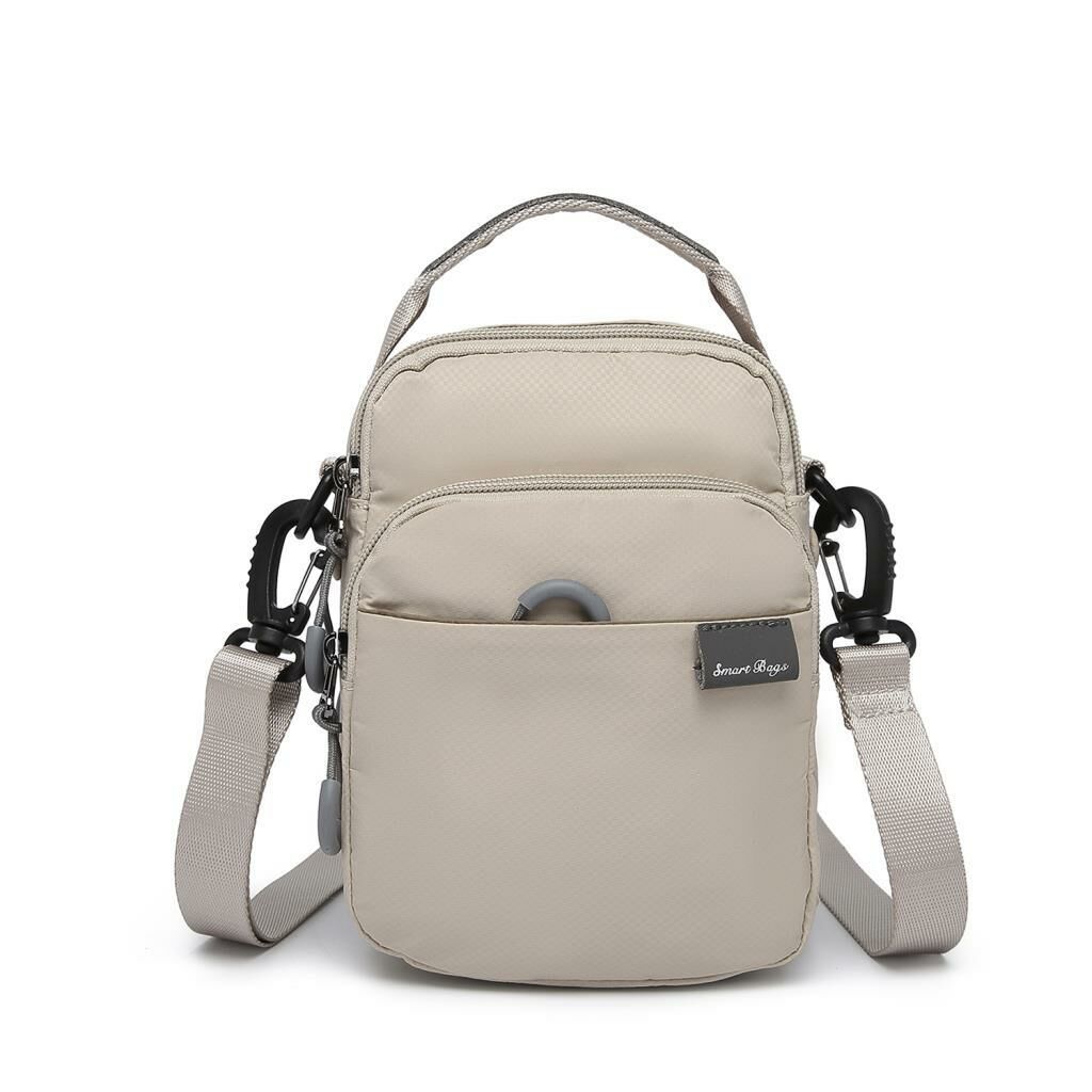 Smart Bags Mini Boy Ekstra Hafif Uniseks Postacı Çantası 3152 Bej