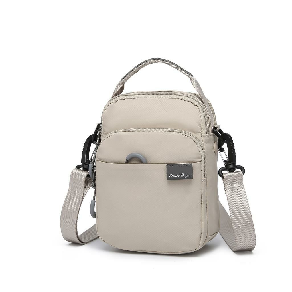 Smart Bags Mini Boy Ekstra Hafif Uniseks Postacı Çantası 3152 Bej
