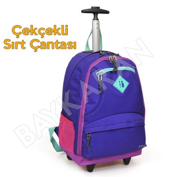 iBag Çekçekli Tekerlekli Sırt Okul Çantası 13834