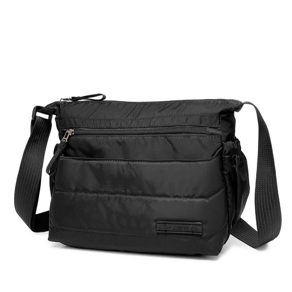 Smart Bags Yumuşak Kumaş Askılı Postacı Kadın Çantası 8729 Siyah