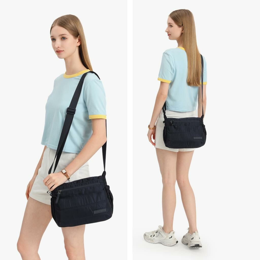 Smart Bags Yumuşak Kumaş Askılı Postacı Kadın Çantası 8729 Siyah