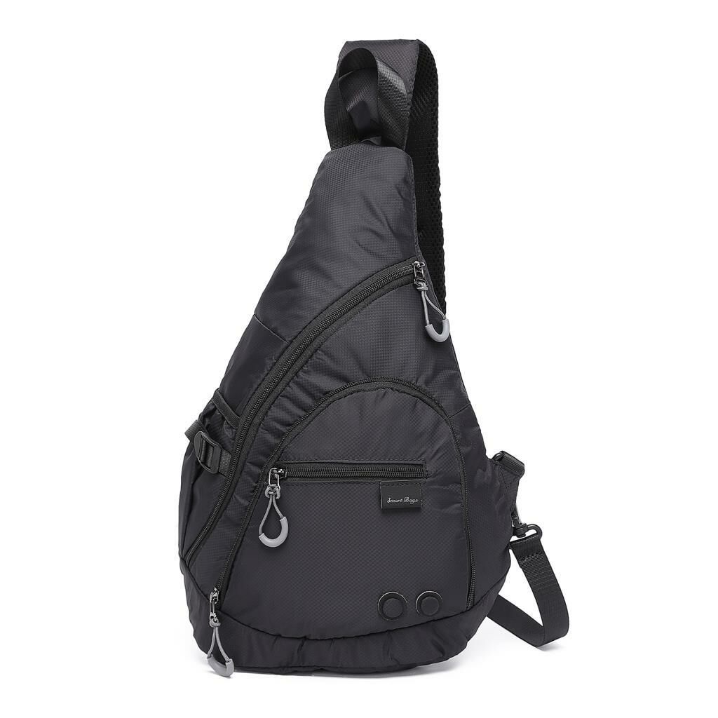 Smart Bags Ekstra Hafif Uniseks Bodybag Omuz Çantası 3228 Siyah