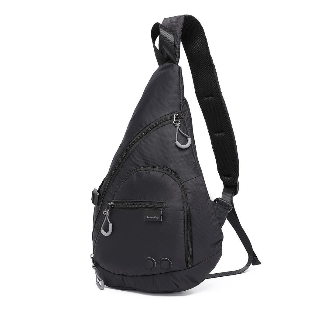 Smart Bags Ekstra Hafif Uniseks Bodybag Omuz Çantası 3228 Siyah
