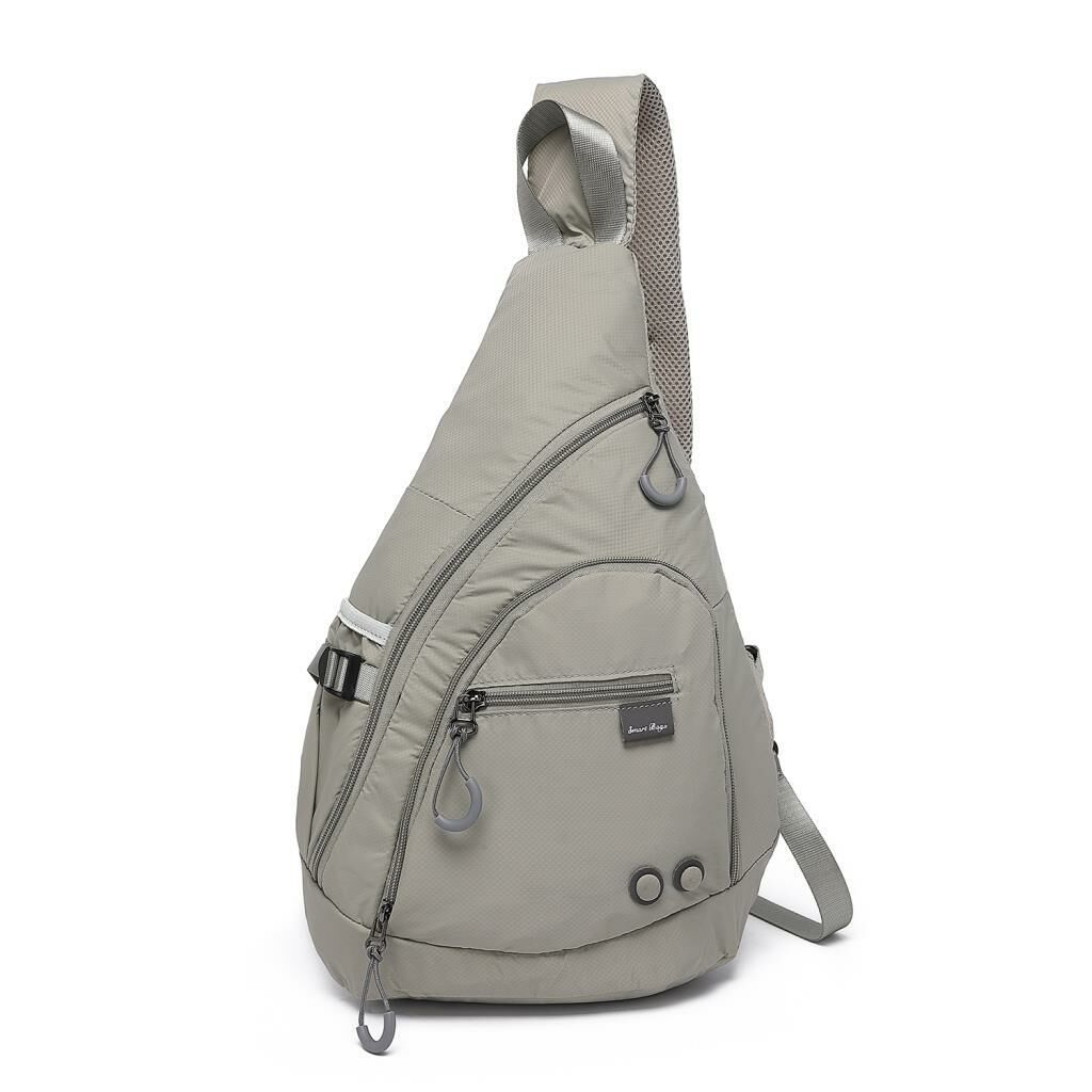 Smart Bags Ekstra Hafif Uniseks Bodybag Omuz Çantası 3228 Açık Gri