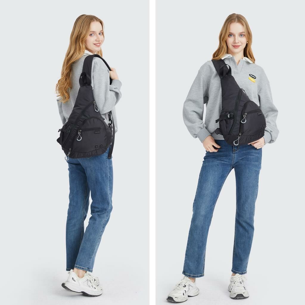 Smart Bags Ekstra Hafif Uniseks Bodybag Omuz Çantası 3228 Açık Gri