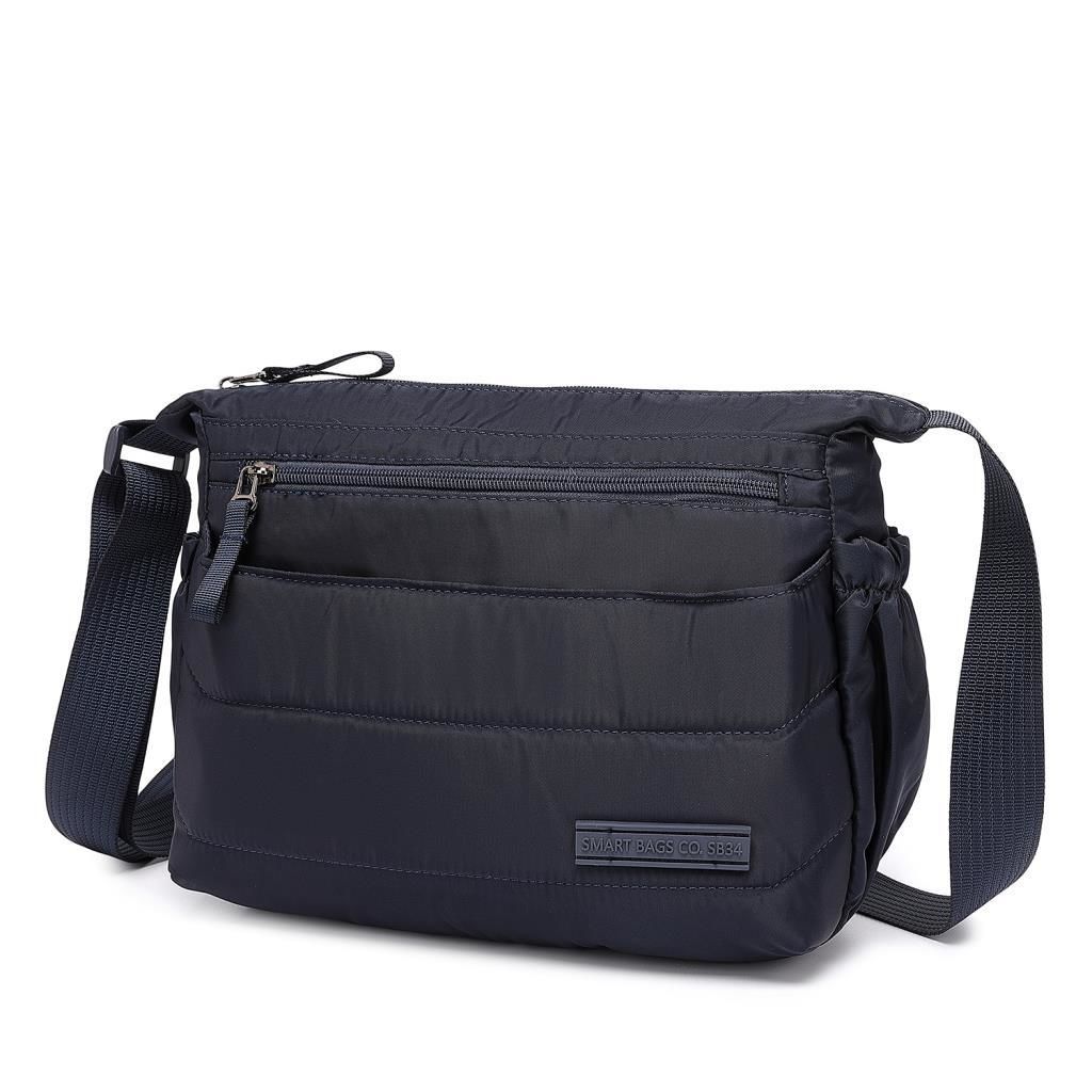 Smart Bags Yumuşak Kumaş Askılı Postacı Kadın Çantası 8729 Lacivert