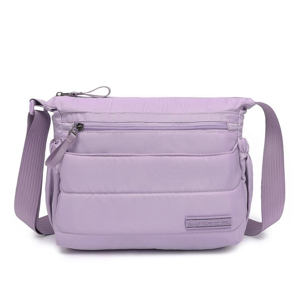 Smart Bags Yumuşak Kumaş Askılı Postacı Kadın Çantası 8729 Lila