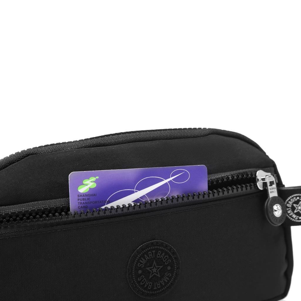 Smart Bags Mini Boy Postacı Çantası ve Cüzdanı Krinkıl Kumaş 1112 Ten