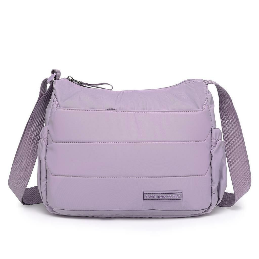 Smart Bags Yumuşak Kumaş Askılı Postacı Kadın Çantası 8730 Lila