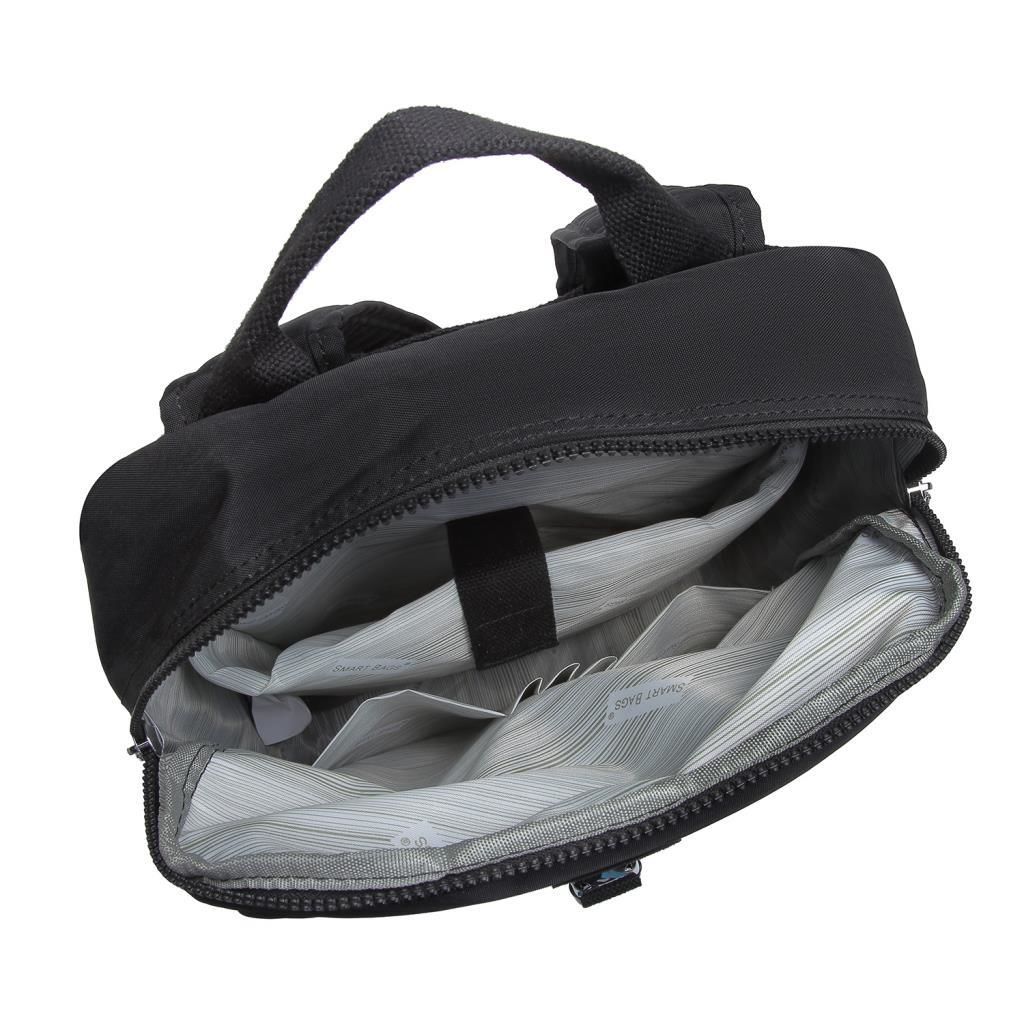 Smart Bags Kadın Sırt Çantası Büyük Boy Krinkıl Kumaş 3183 Siyah